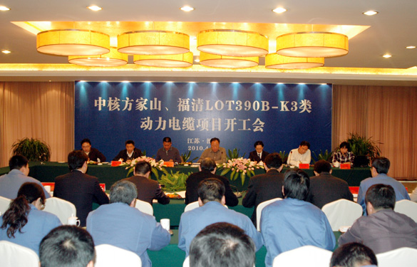 凯时“中核方家山、福清LOT390B-K3类 动力电缆项目开工会”顺遂召开