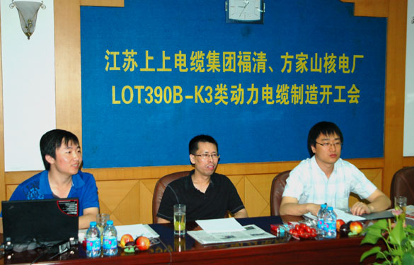 中核方家山、福清核电厂LOT390B-K3类动力电缆制造开工会在凯时召开
